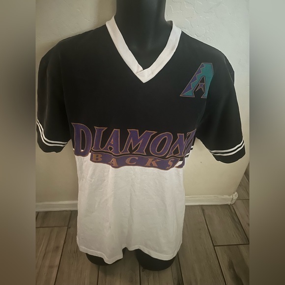 Men’s pre own vintage retro Lee sport AZ  Diamondbacks MLB shirt 97 nutmeg L - Picture 1 of 6